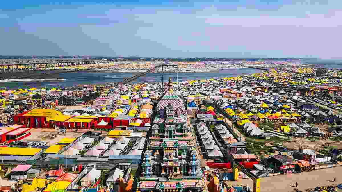 Drone View of Maha Kumbh Mela