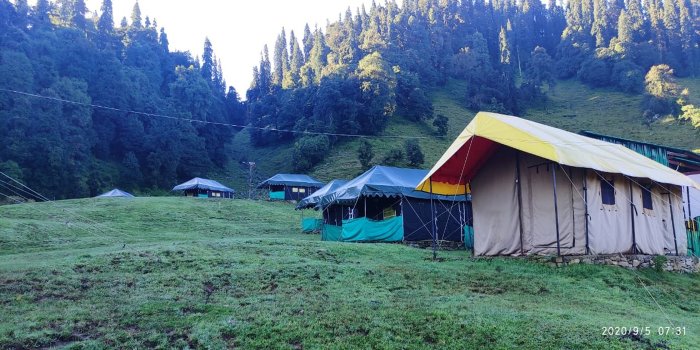 Evening view of Neelkanth Camp Chopta